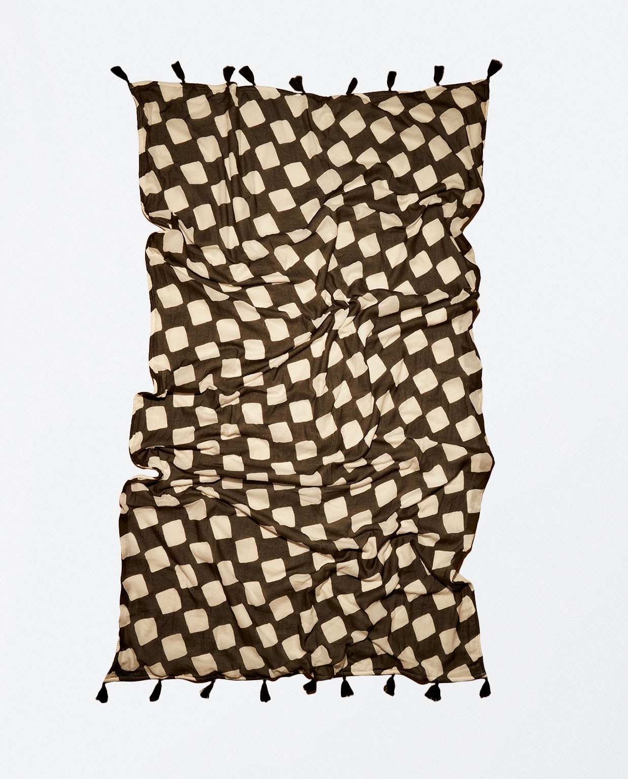 Printed beach towel Nero