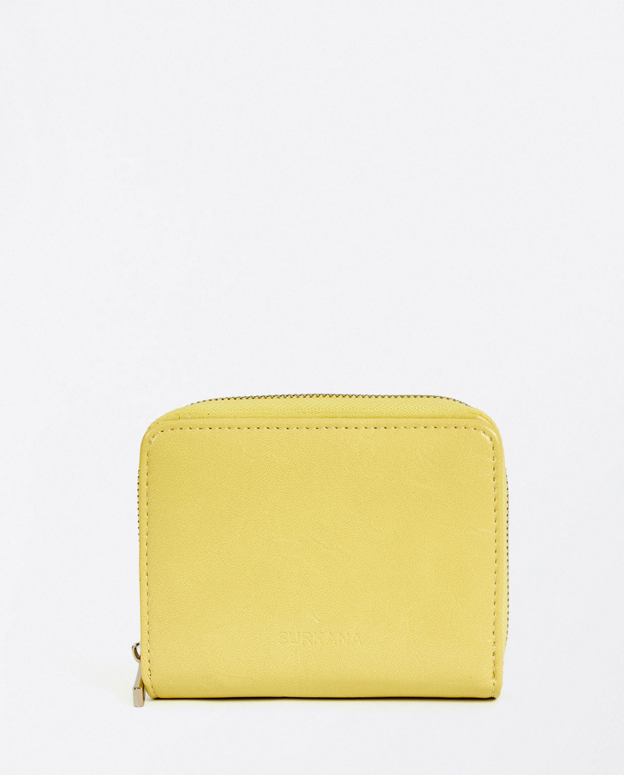 Small patent leather coin purse Yellow