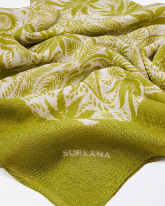 Foulard sarong stampato Verde