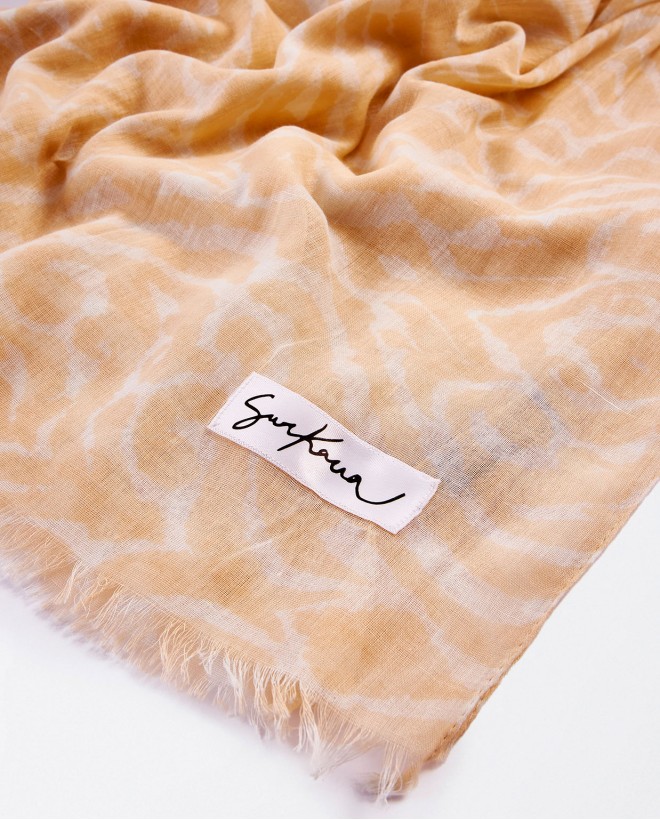 Sciarpa sarong stampata Crudo