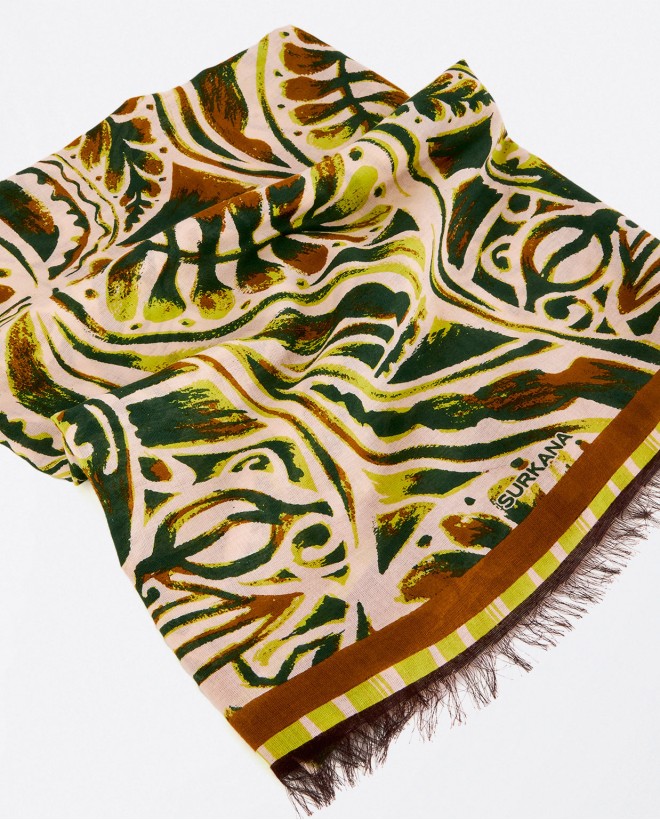 Foulard sarong stampata Kaki