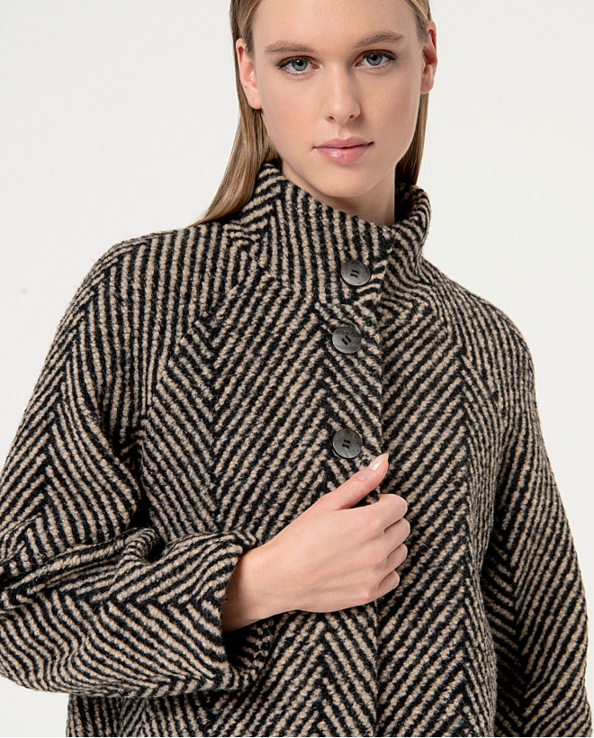 Cappotto oversize a spina...