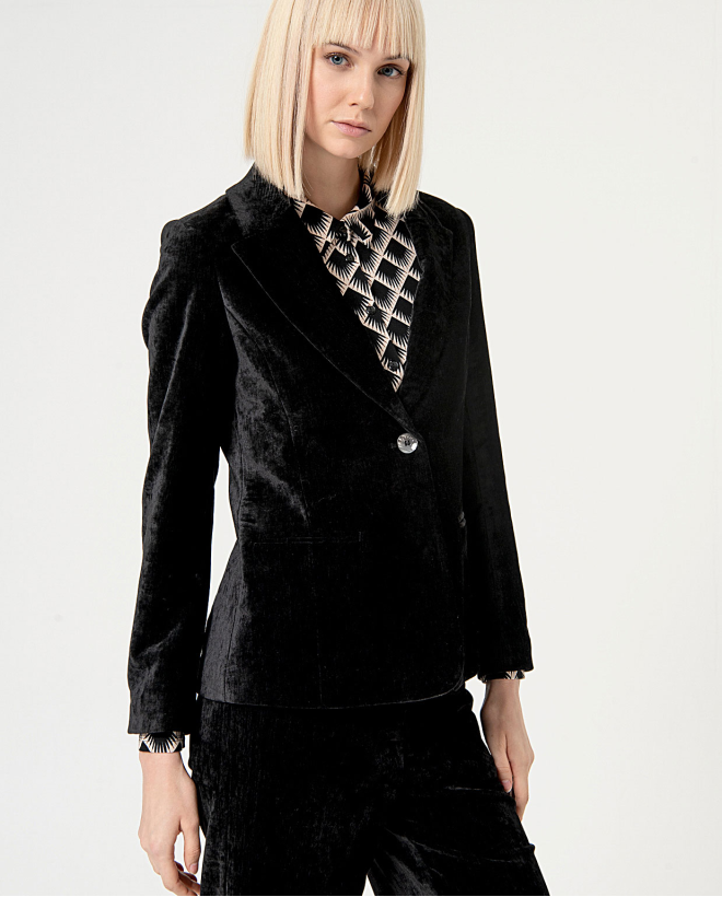 Blazer elasticizzata in...