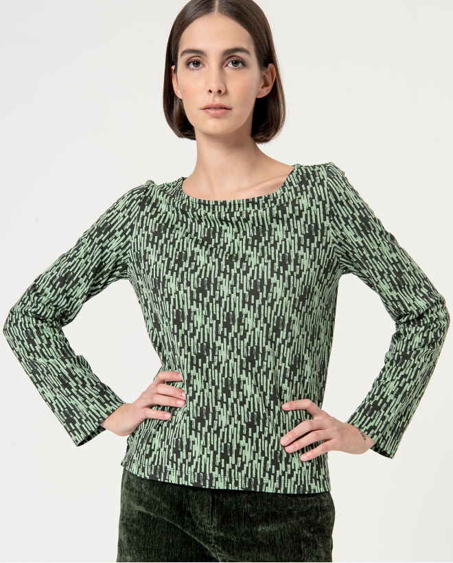 Blouse elastica scollo...