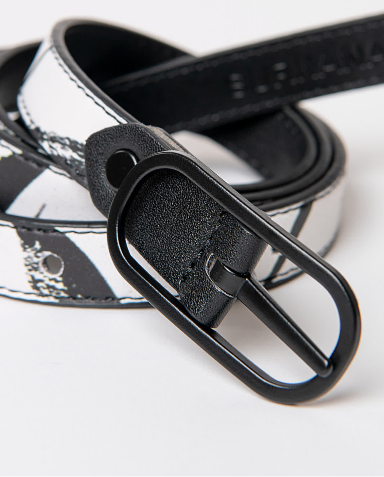 Thin reversible belt Black
