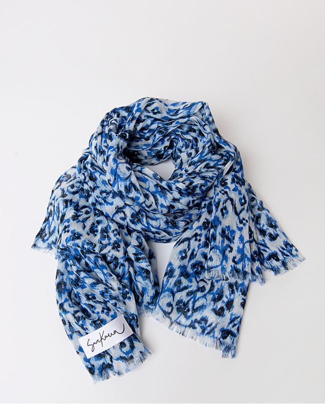 Foulard in cotone stampato...