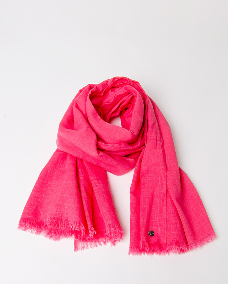 Foulard in cotone tinta unita Rosa