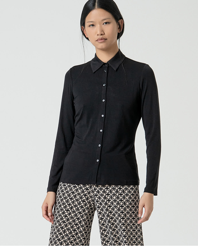 Camicia basic bamboo tinta...