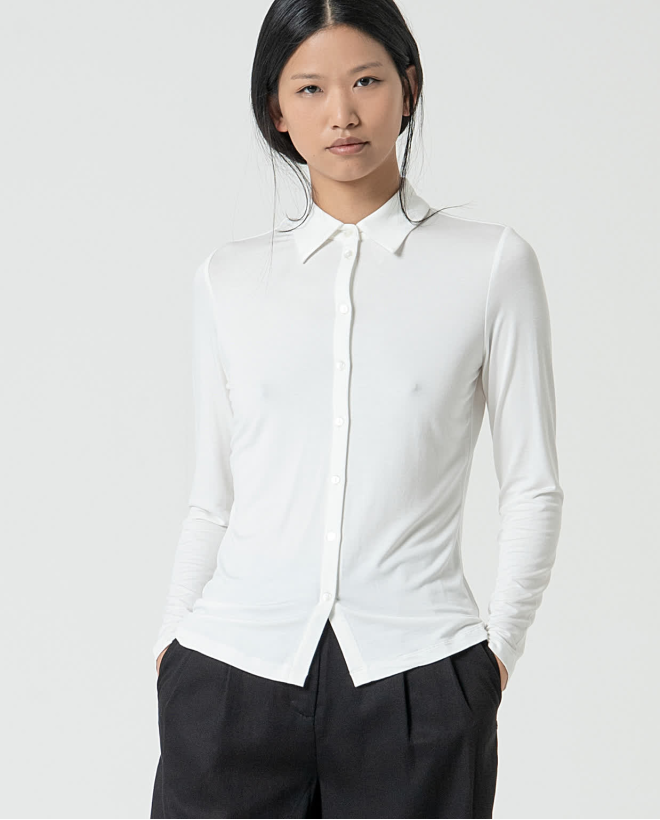 Camicia basic bamboo tinta...