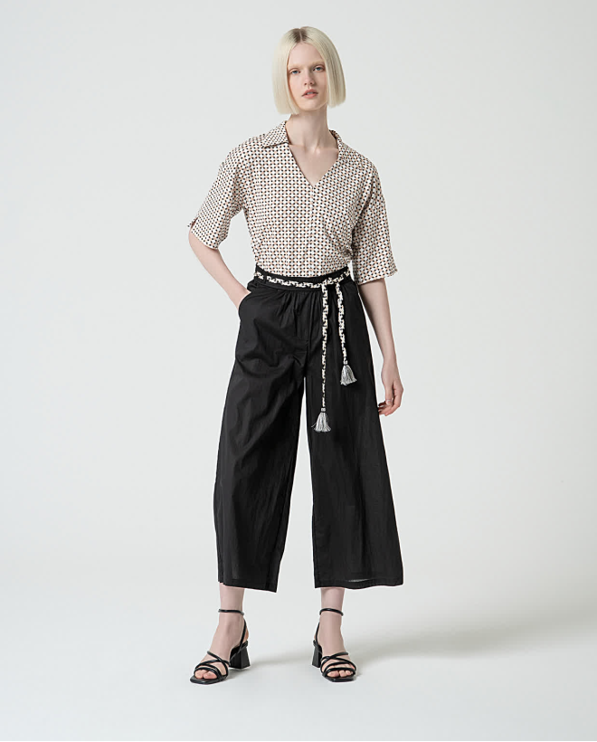 Pantaloni culotte con...