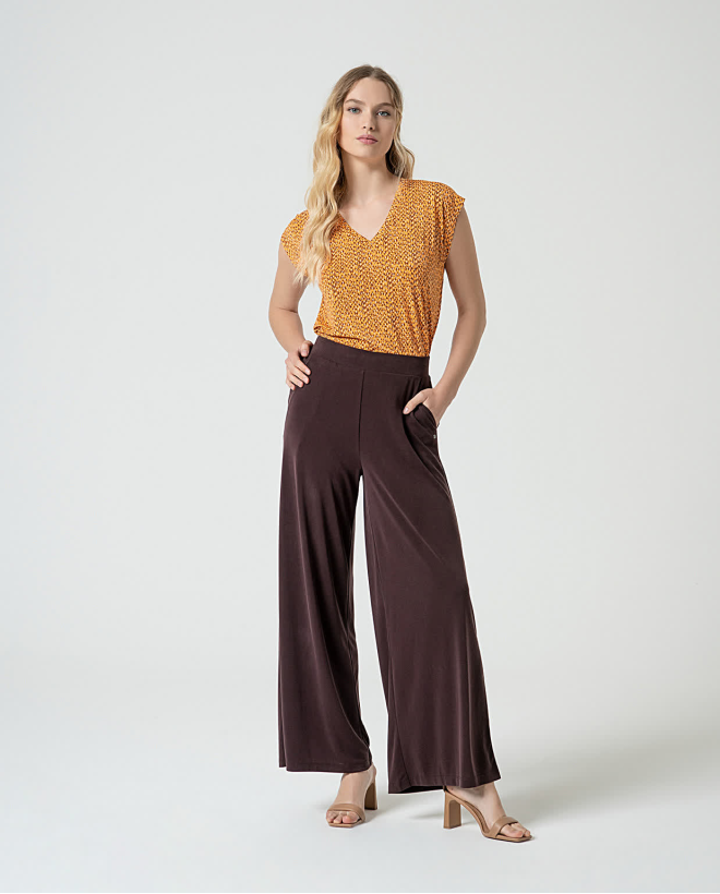 Pantaloni lunghi wide leg...