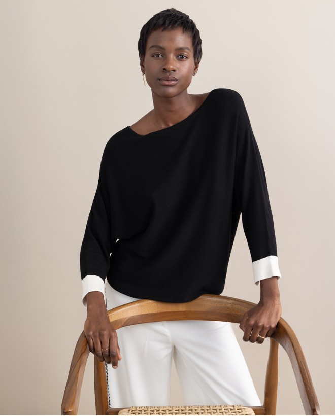 Batwing Sleeve Knit Jumper...