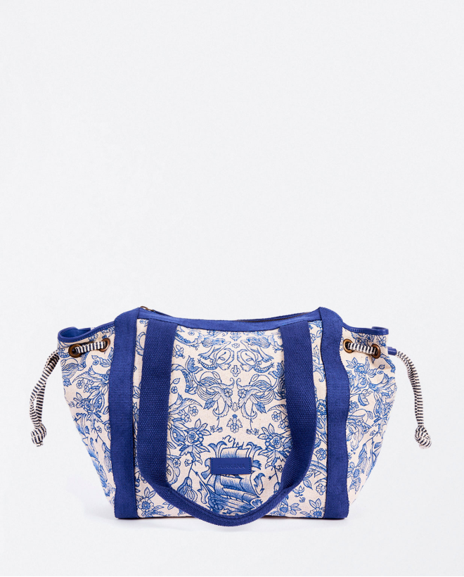 Shopper jacquard Azzurro