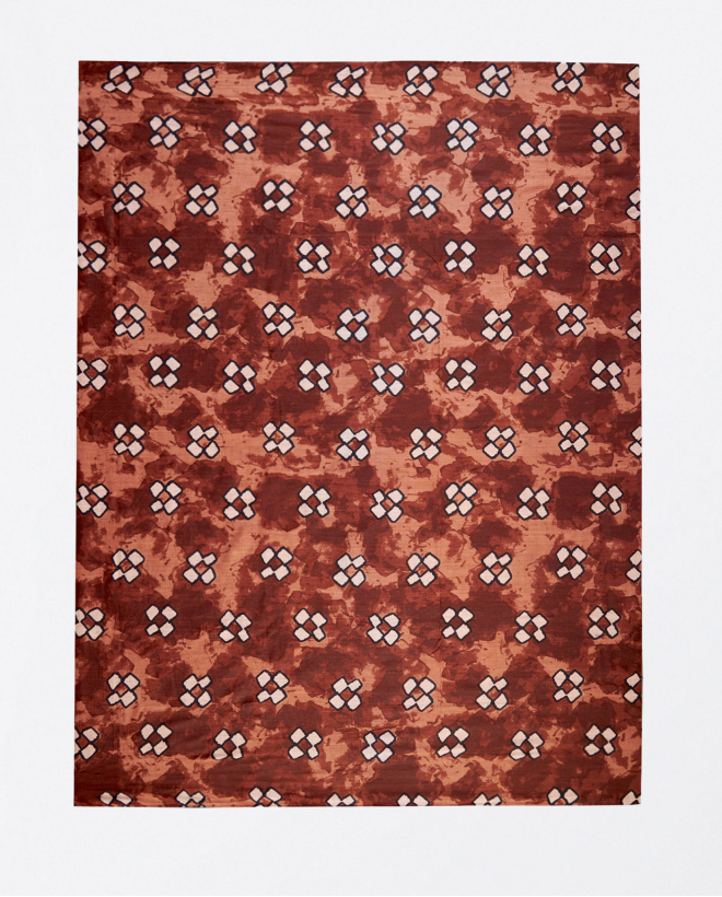 Sciarpa sarong stampata Marrone