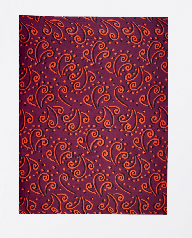 Sciarpa sarong stampata Bordeaux