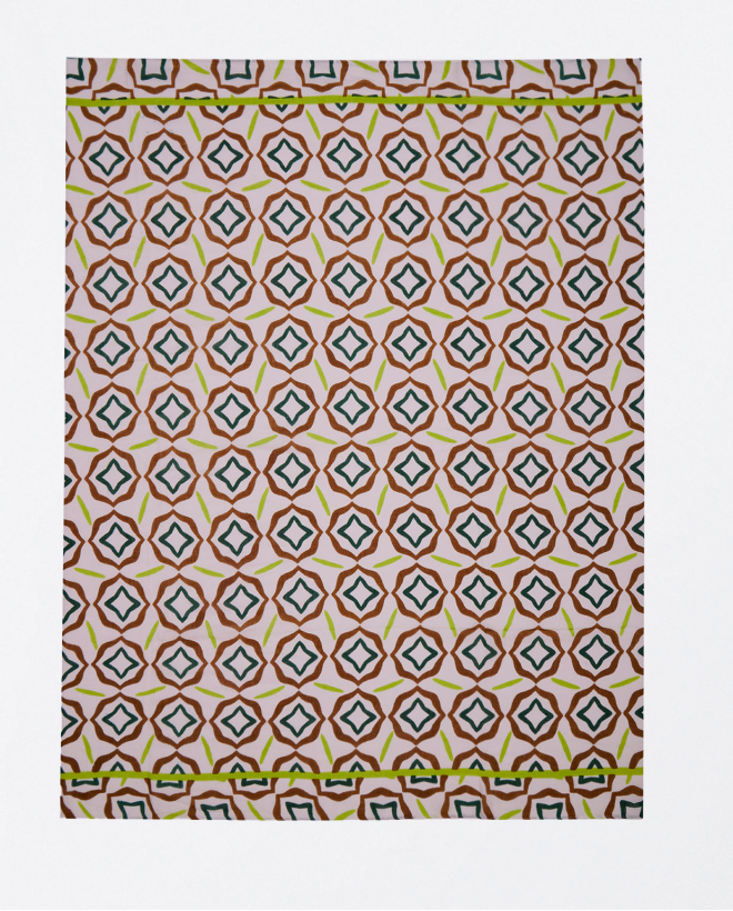 Foulard sarong stampato Beige