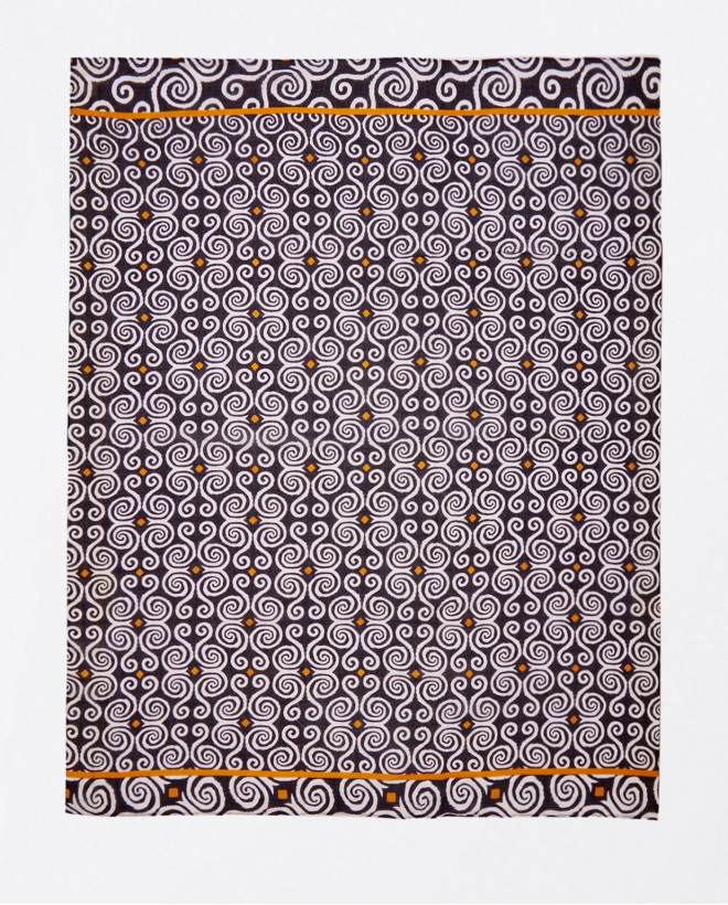 Foulard sarong stampato Nero