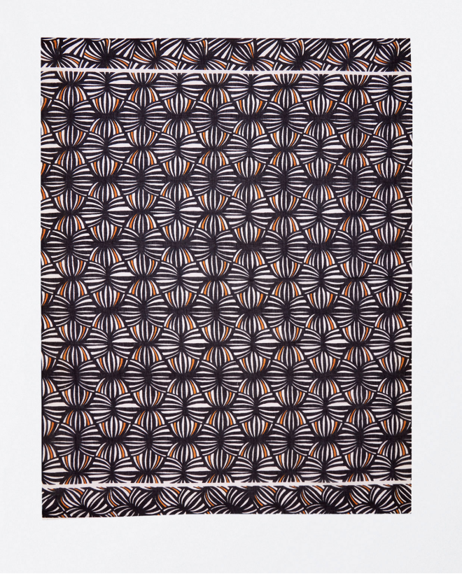Foulard sarong stampato Nero