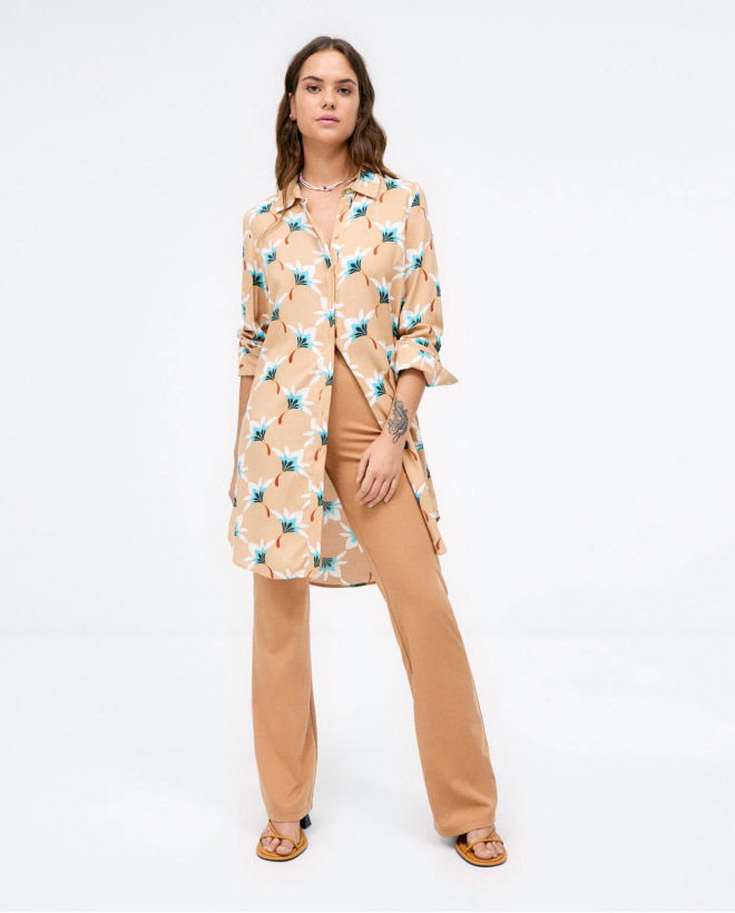 Long sleeve shirt. flower...