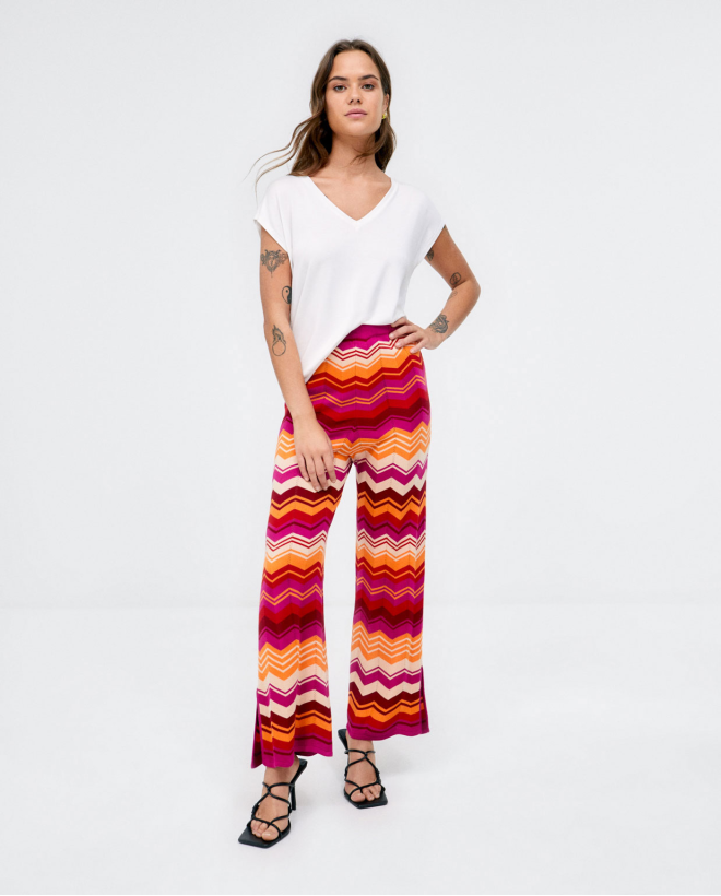 Straight knitted long...