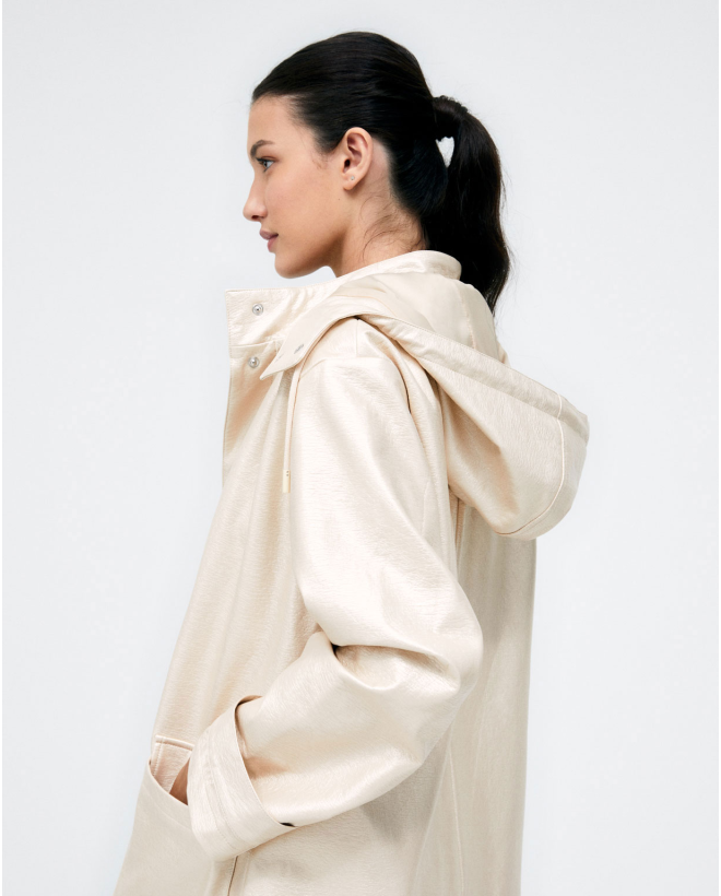 3 4 length parka with hood...