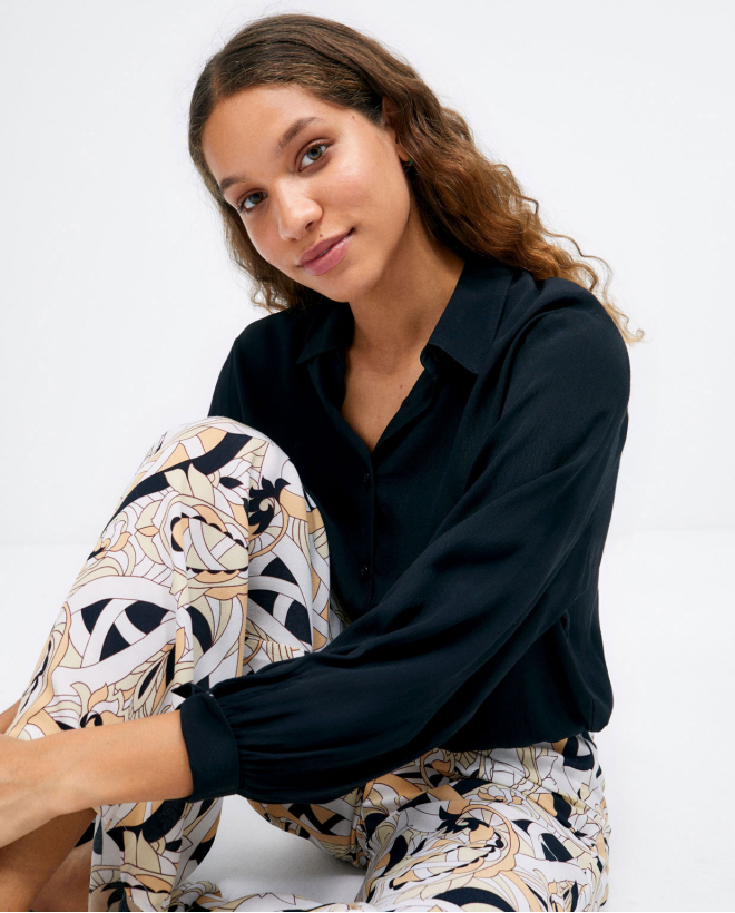 Long sleeve shirt with...
