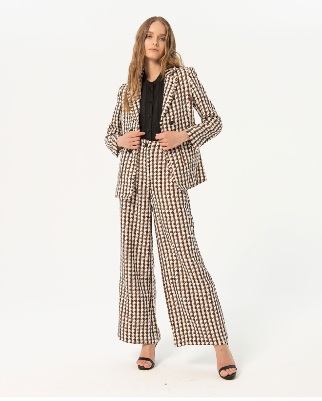 Blazer in tweed Nero