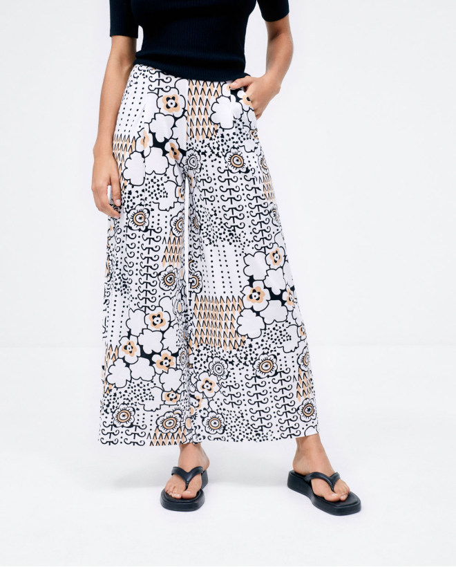 Wide long trousers....