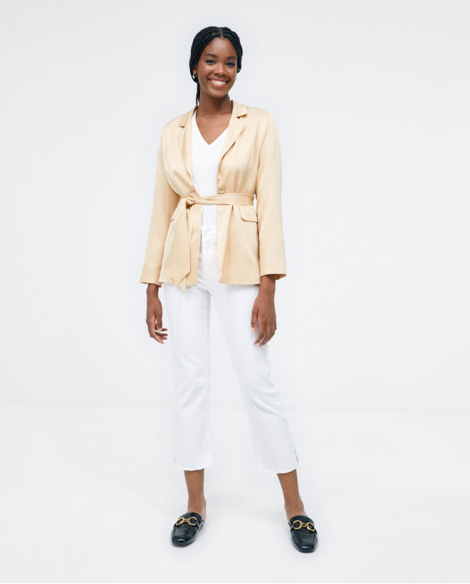 Blazer with flap pockets...